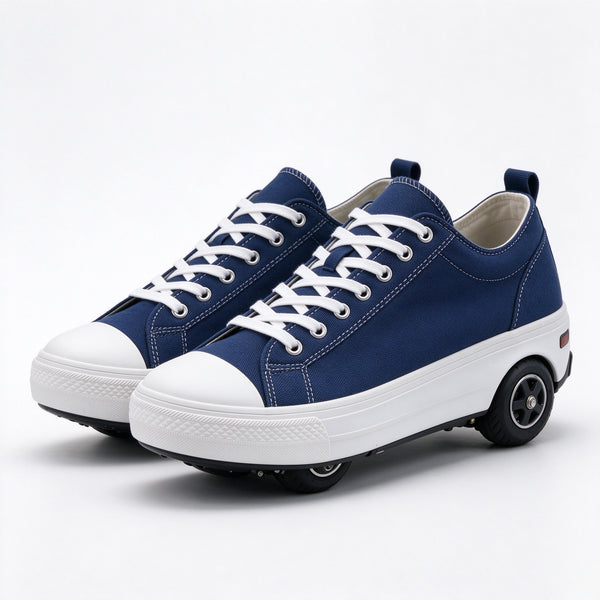 Canvas Navy Electric Skate Sneakers