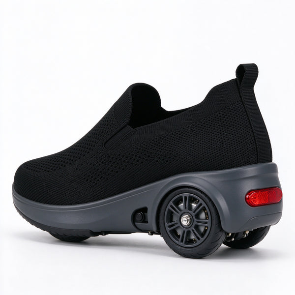 Slide Knit Slip-On Electric Shoes